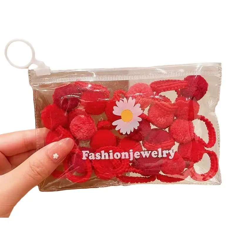 Candy Color Hair Balls & Bands Set for Girls - Image 11
