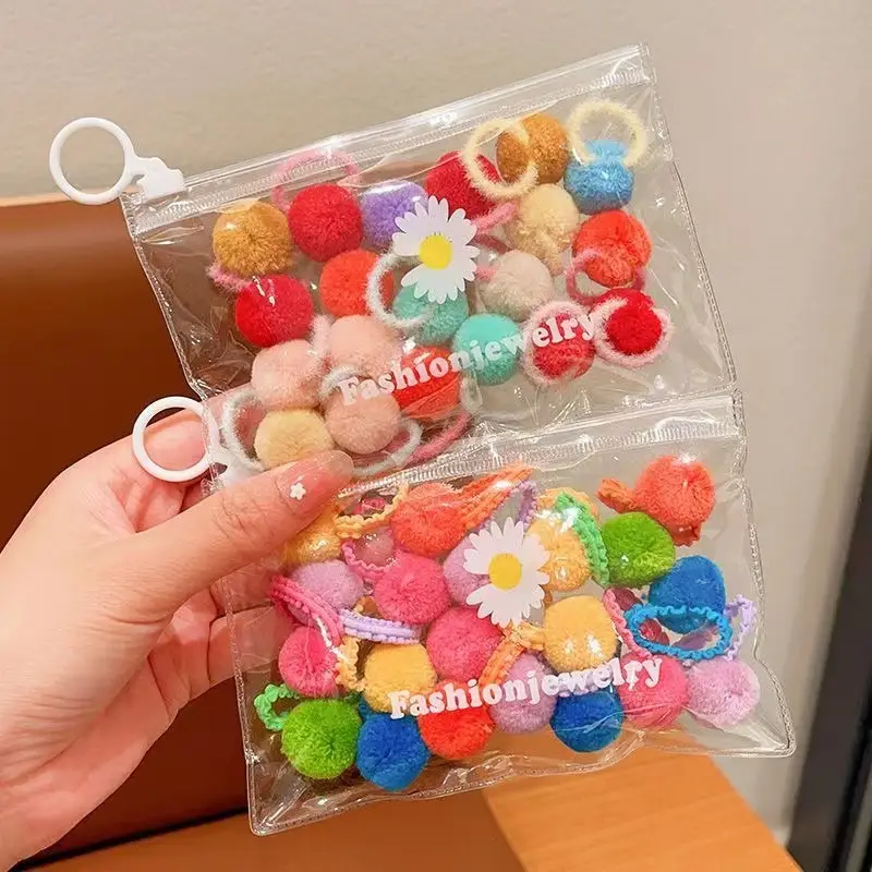 Candy Color Hair Balls & Bands Set for Girls — feature 1