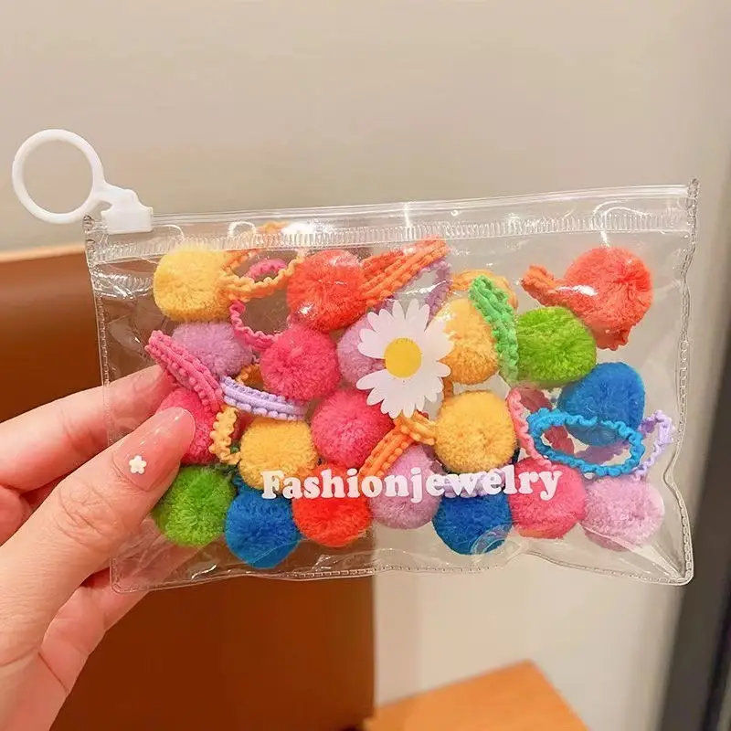 Candy Color Hair Balls & Bands Set for Girls — feature 5