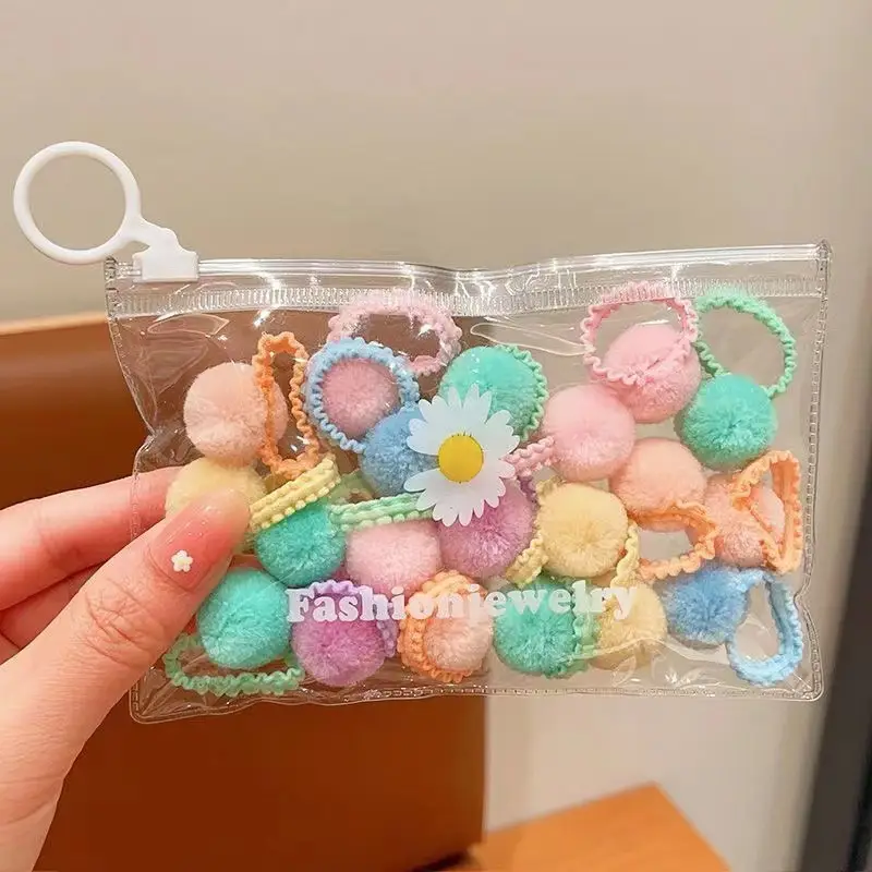 Candy Color Hair Balls & Bands Set for Girls — feature 7