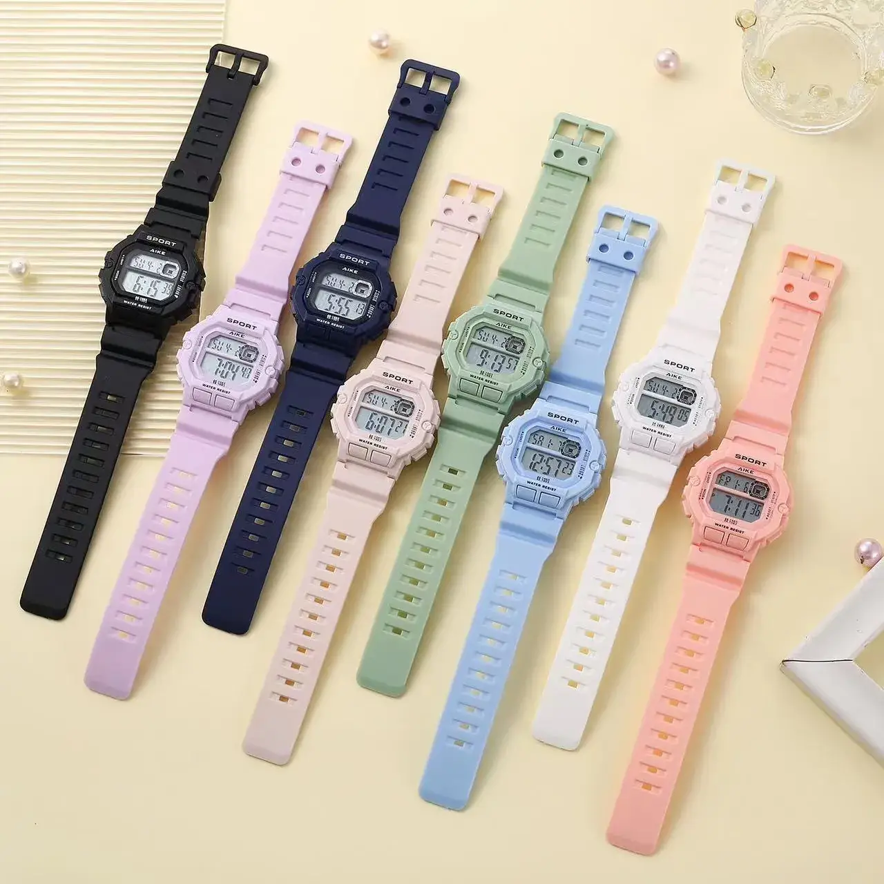 AIKE1983 Pink Digital Sport Watch for Girls - Image 3