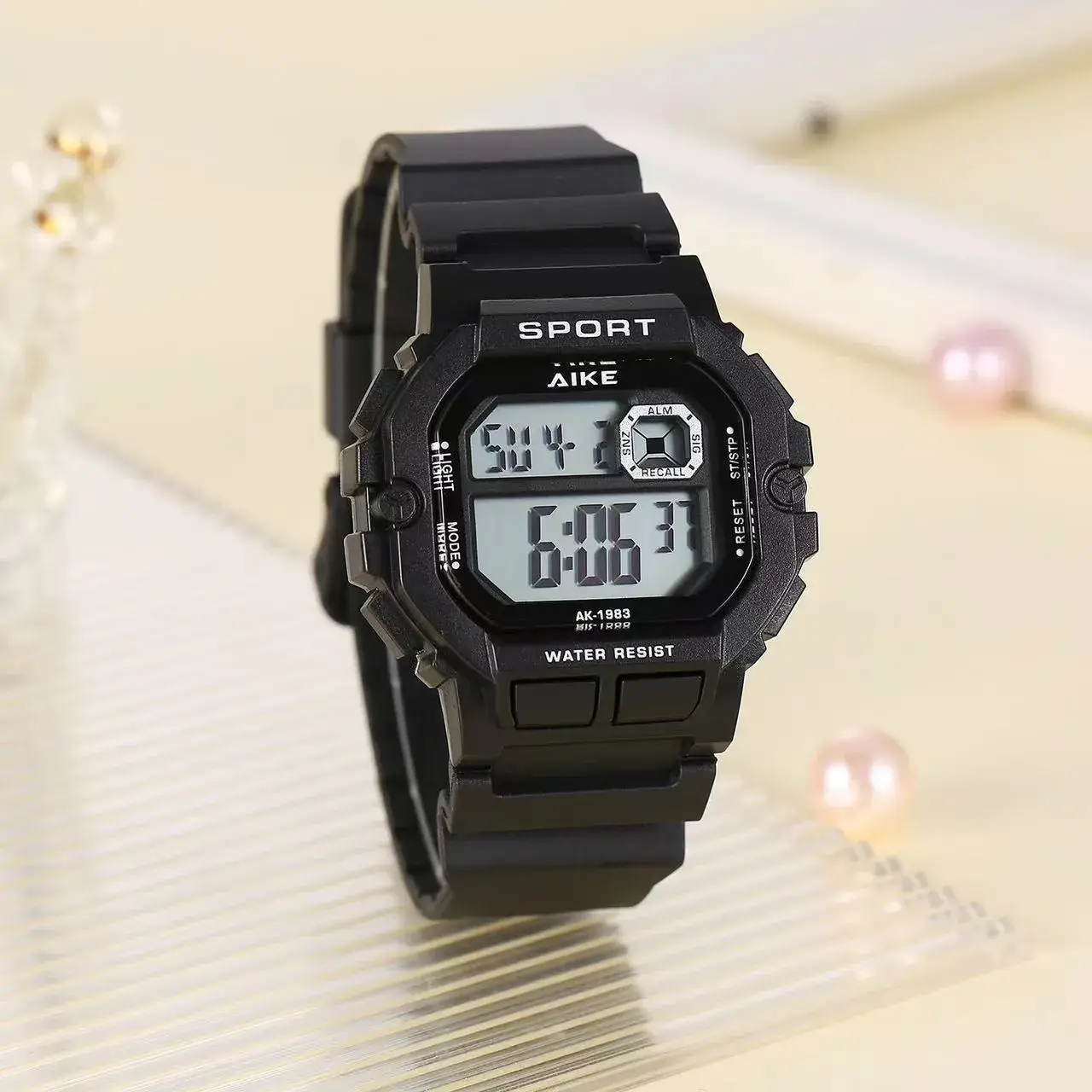 AIKE1983 Pink Digital Sport Watch for Girls - Image 4