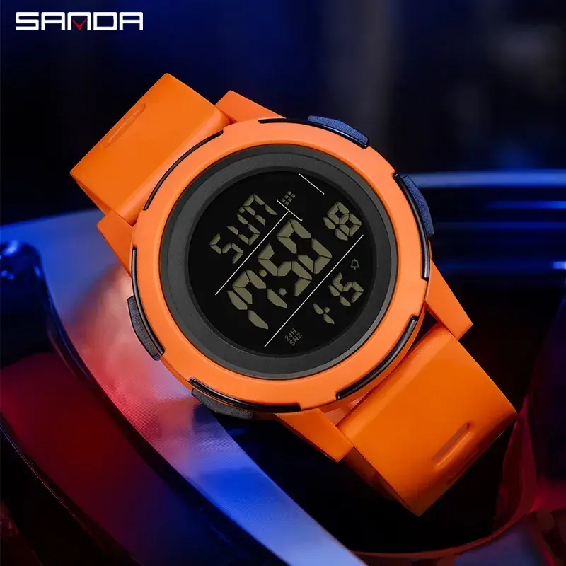 Sanda Digital Watch White 21:59 Display - Image 22