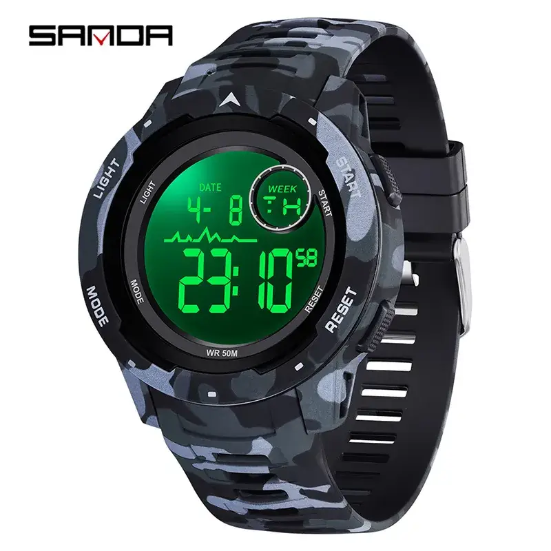 Sanda Digital Watch White 21:59 Display - Image 20
