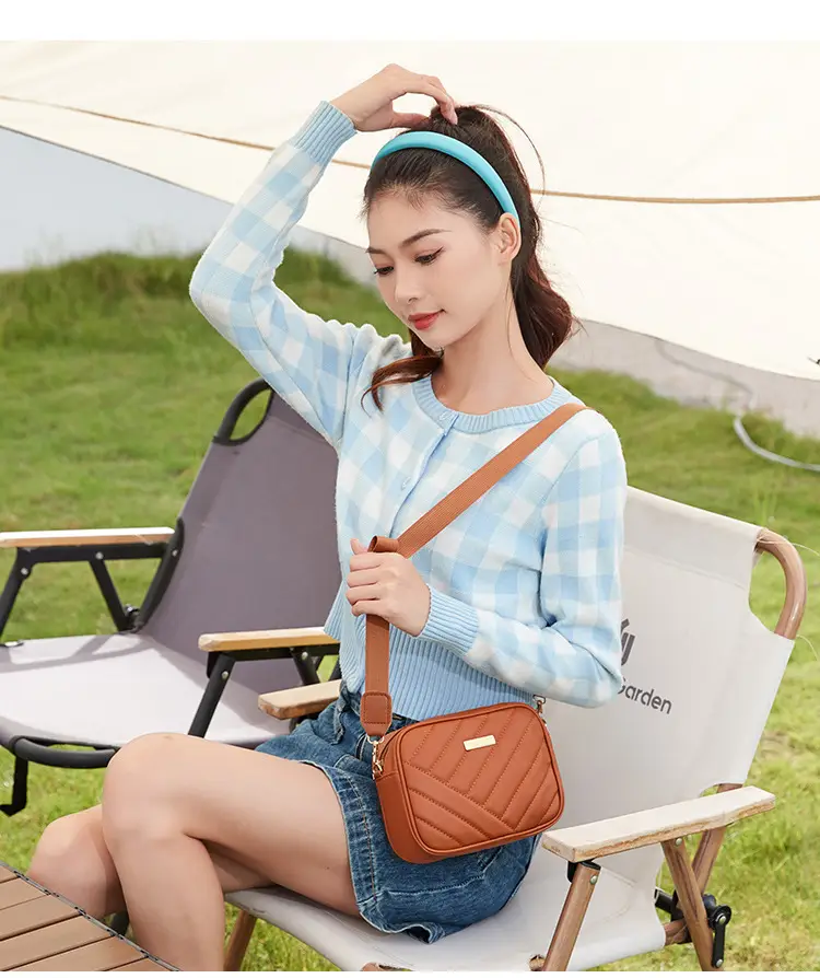 Red Quilted Embroidered Crossbody Bag for Women — feature 12