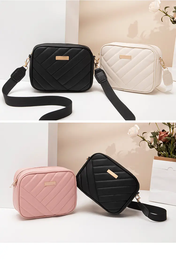 Red Quilted Embroidered Crossbody Bag for Women — feature 19