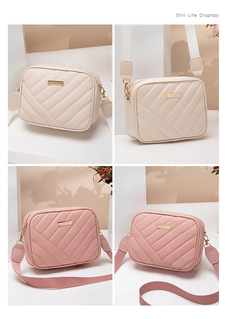 Red Quilted Embroidered Crossbody Bag for Women — feature 20