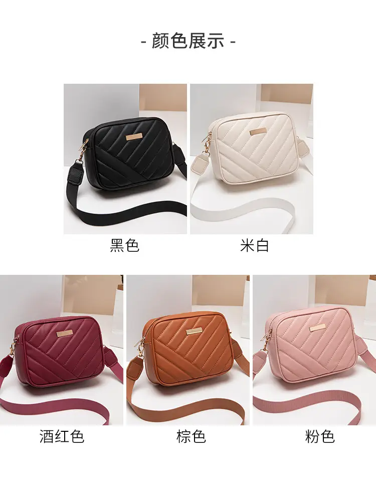 Red Quilted Embroidered Crossbody Bag for Women — feature 8