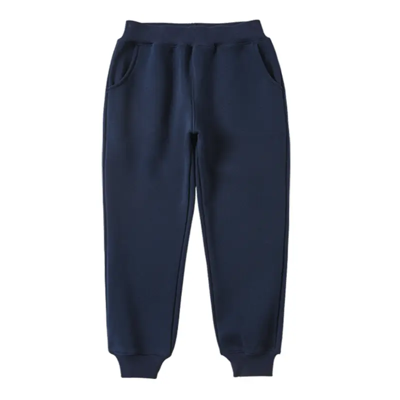 Navy Blue Chubby School Pants for Kids Winter - Image 9