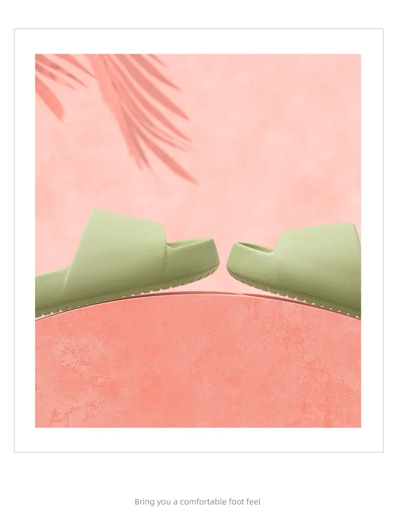 Slip-on slippers men's summer indoor home home Bath soft bottom high-grade couple thick bottom slippers Women's — feature 12