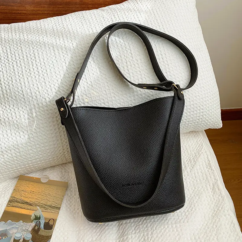 Women Soft Leather Shoulder Bag Brown 2023 Winter New - Image 6