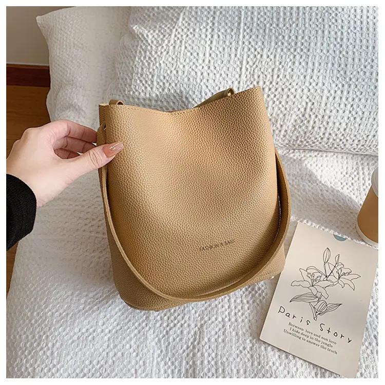 Women Soft Leather Shoulder Bag Brown 2023 Winter New — feature 20