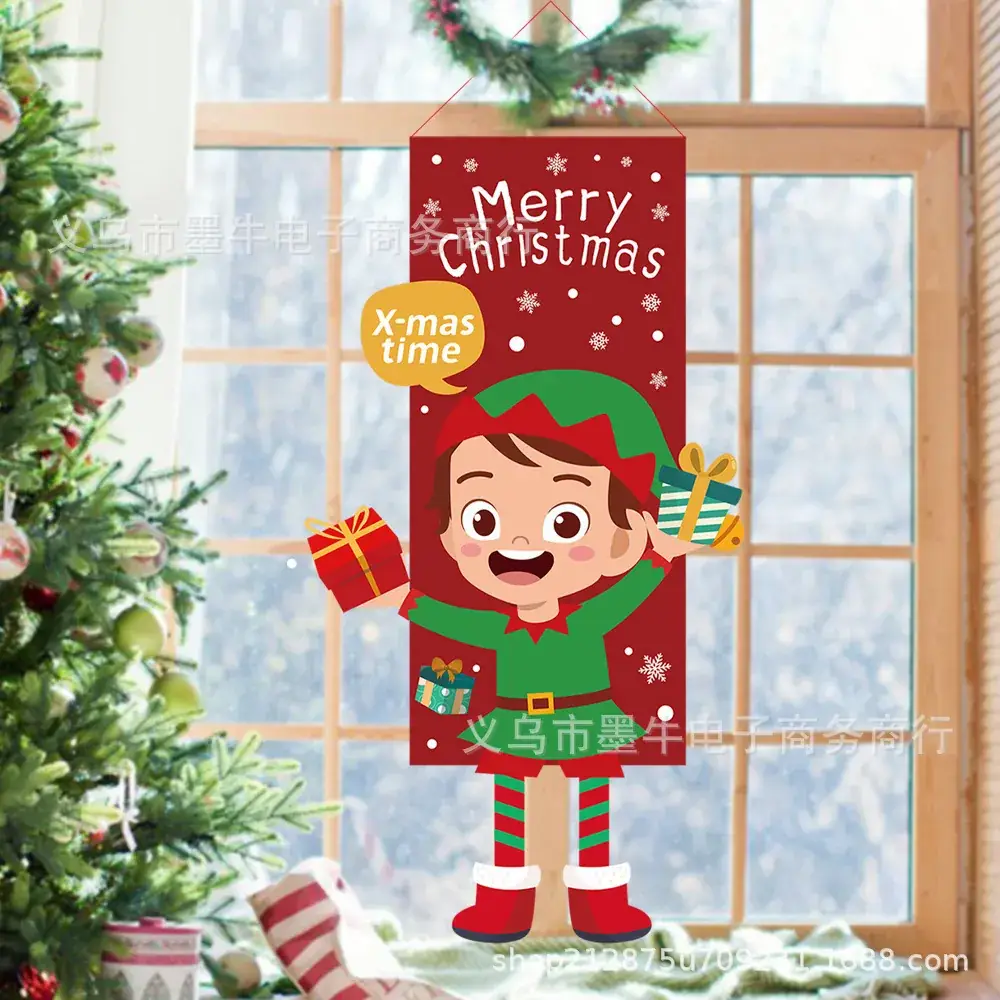 Christmas Cartoon Doll Hanging Decor 141cm - Image 8
