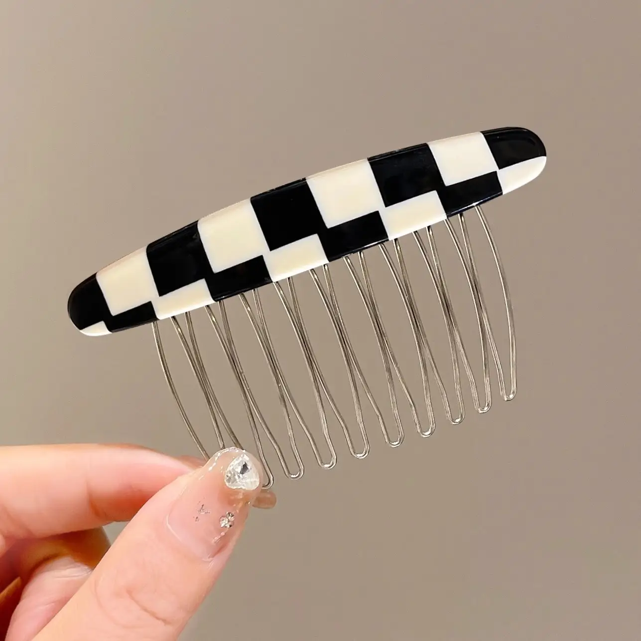 High-Grade Acetate Hair Comb with Reverse Insert Design - Image 2