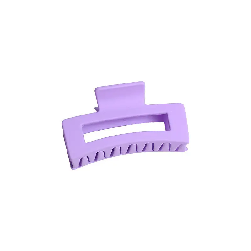 Simple Frosted Periwinkle Hair Clip Small Women 9cm