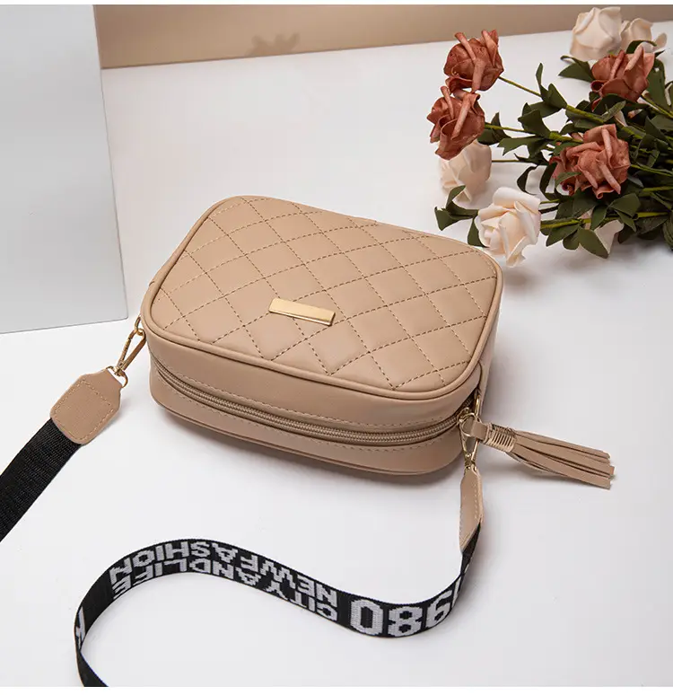 Black Butterfly Embroidered Crossbody Bag with Sequins & Tassel — feature 23