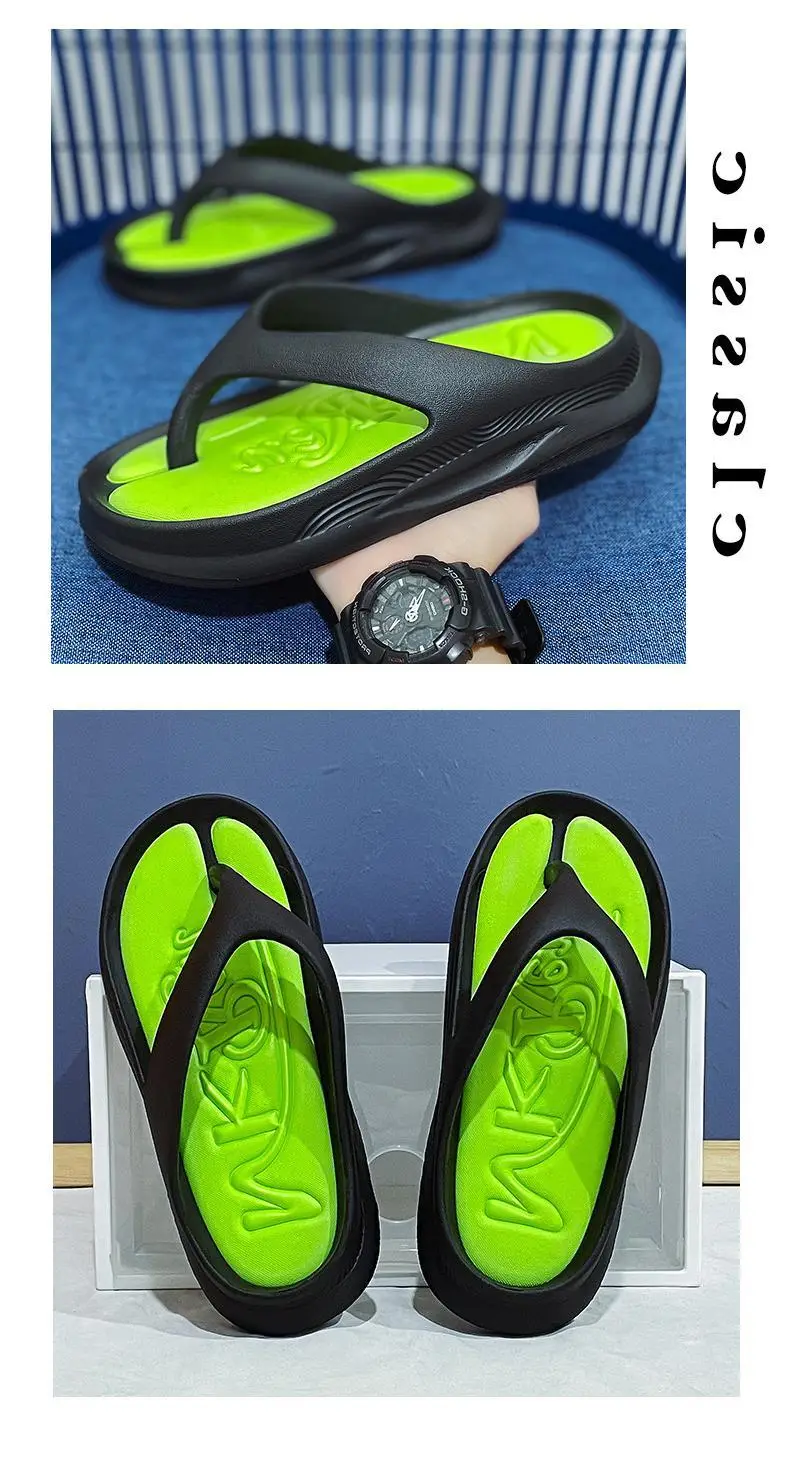 Fujian manufacturers flip flops men's summer outdoor wear wear-resistant beach slippers men's flip-flops sports break — feature 12