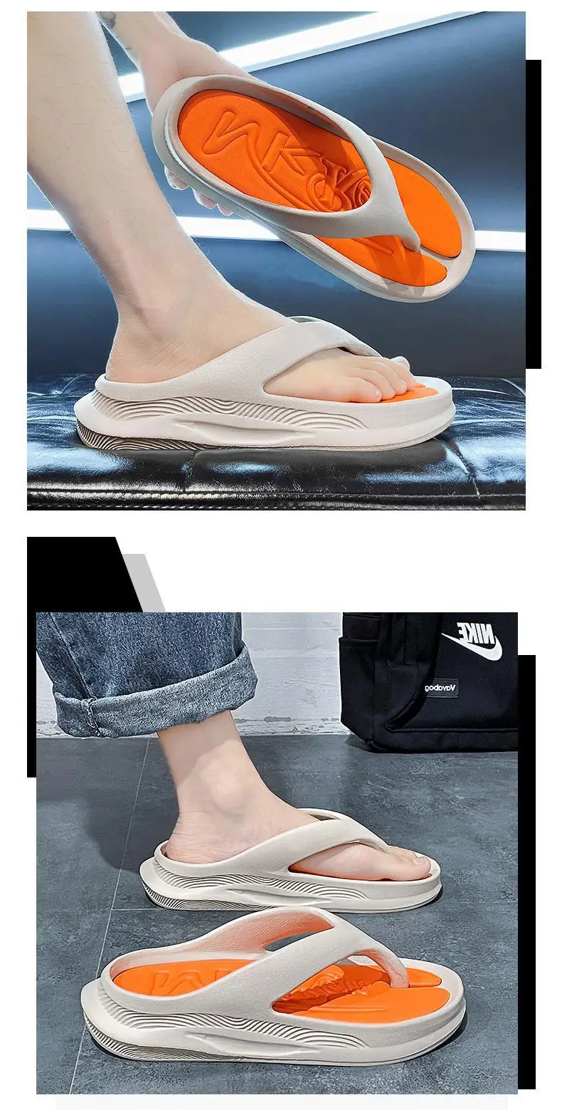 Fujian manufacturers flip flops men's summer outdoor wear wear-resistant beach slippers men's flip-flops sports break — feature 5