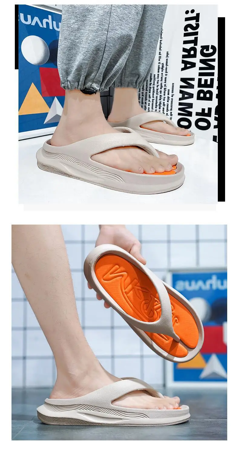 Fujian manufacturers flip flops men's summer outdoor wear wear-resistant beach slippers men's flip-flops sports break — feature 6