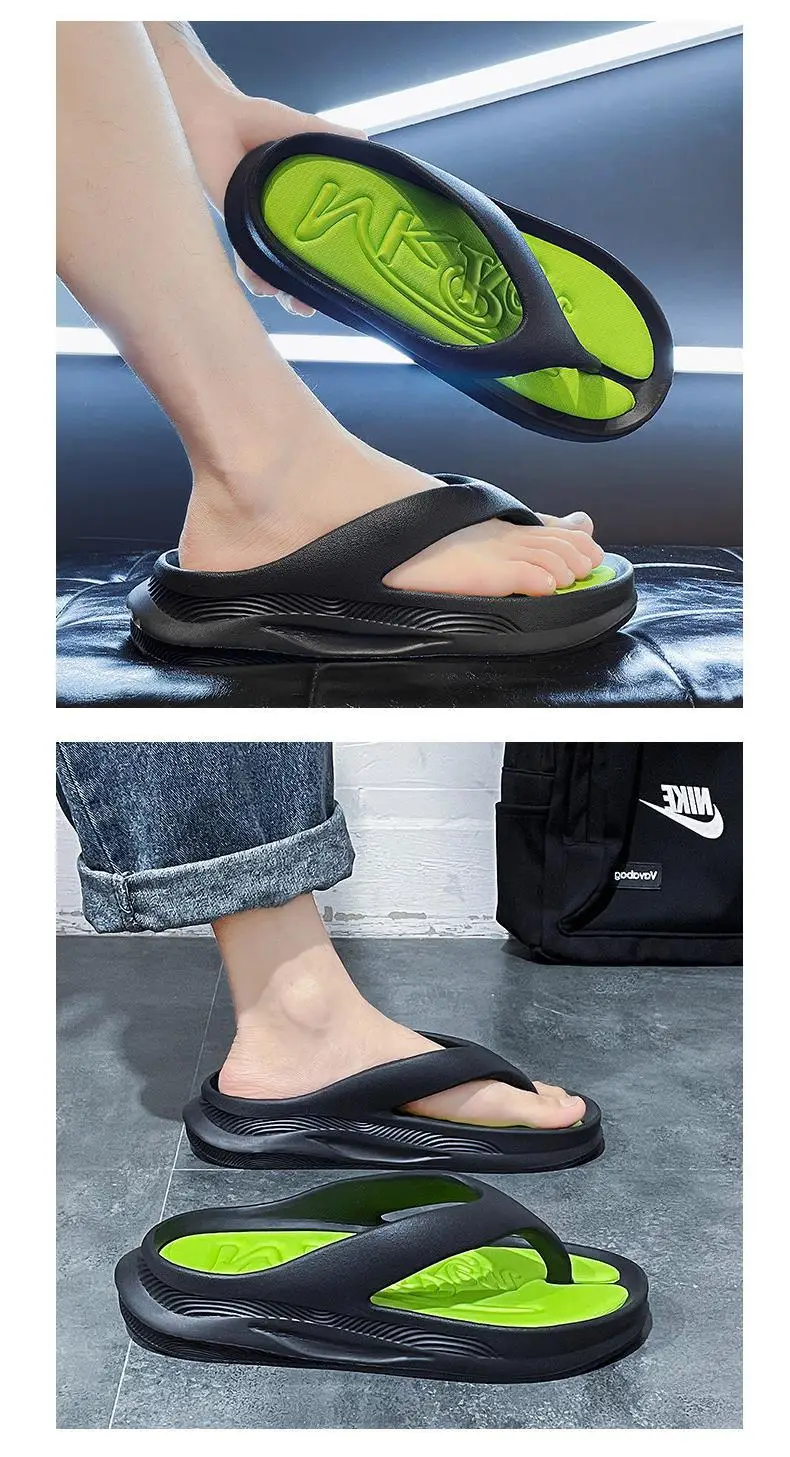 Fujian manufacturers flip flops men's summer outdoor wear wear-resistant beach slippers men's flip-flops sports break — feature 9