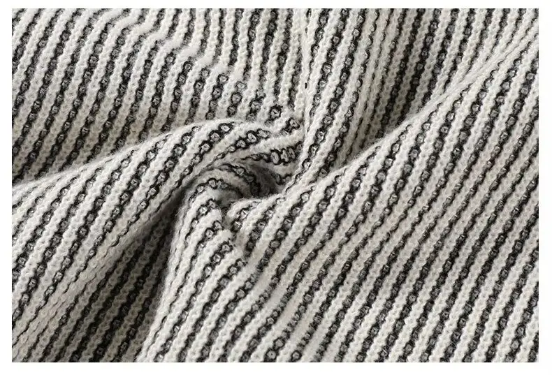 Men Striped Knitted Crewneck Sweater Winter Warm — feature 14