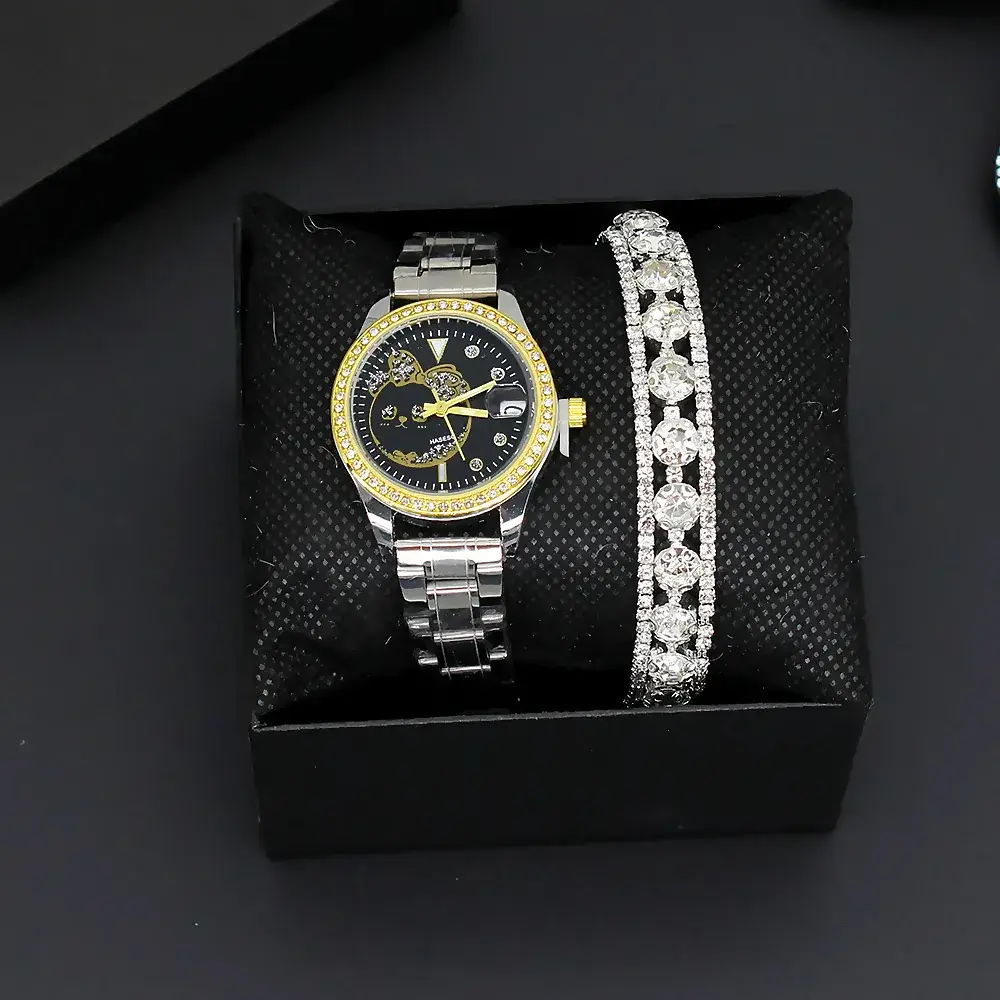 Women's Korean Style Quartz Watch & Bracelet Set - Image 6