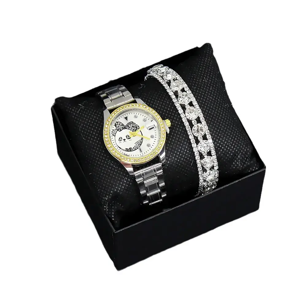 Women's Korean Style Quartz Watch & Bracelet Set - Image 9