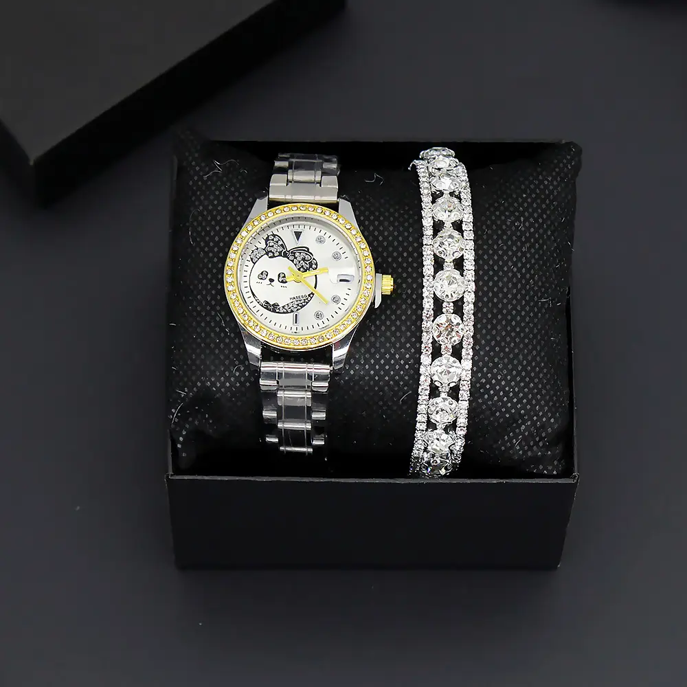Women's Korean Style Quartz Watch & Bracelet Set — feature 3