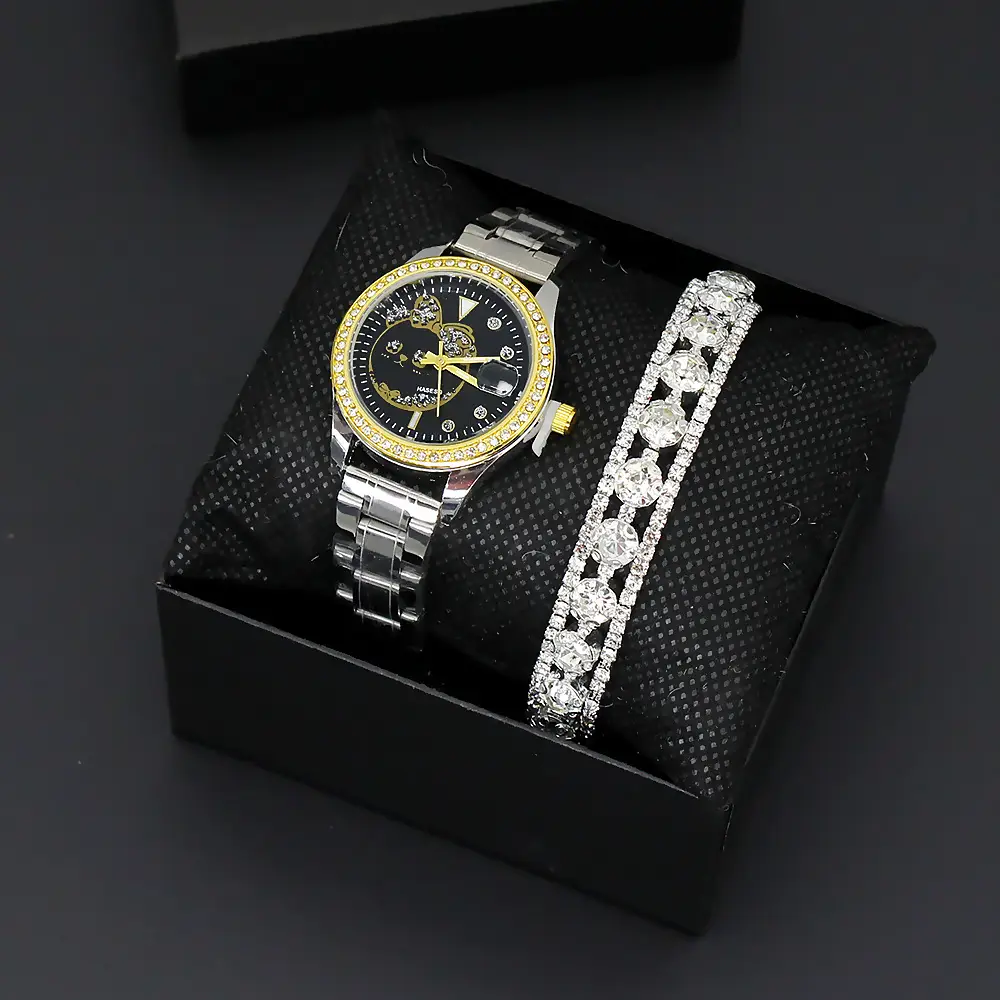Women's Korean Style Quartz Watch & Bracelet Set — feature 6