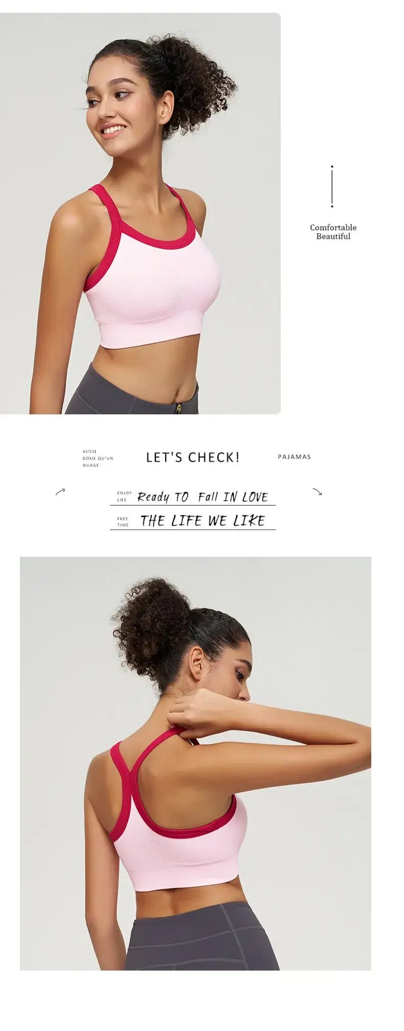 Seamless One-Piece Chest Pad Yoga Bra Shockproof Push-Up — feature 10