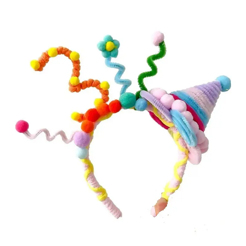Kids Party Headband with Colorful Party Hat for 1-Year-Olds - Image 25