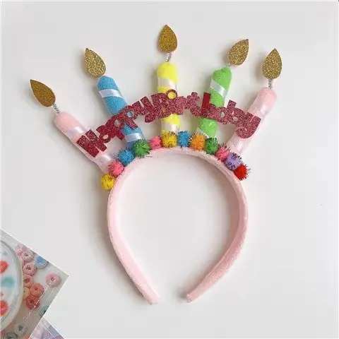 Kids Party Headband with Colorful Party Hat for 1-Year-Olds - Image 13