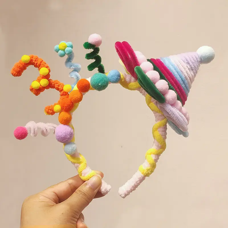 Kids Party Headband with Colorful Party Hat for 1-Year-Olds - Image 3