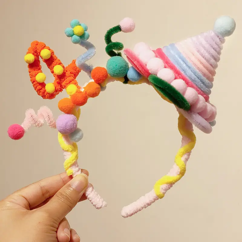 Kids Party Headband with Colorful Party Hat for 1-Year-Olds - Image 4