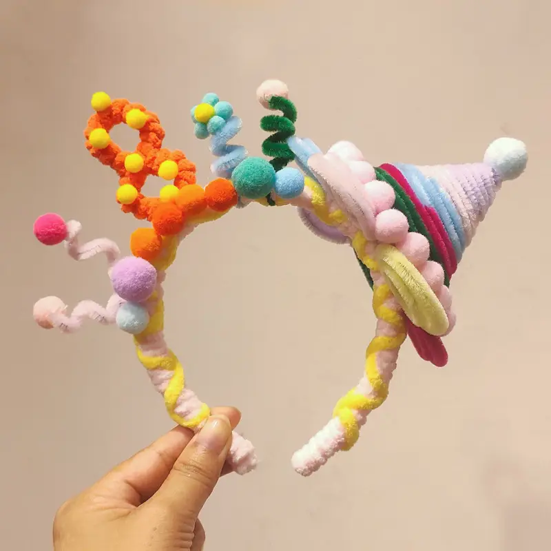 Kids Party Headband with Colorful Party Hat for 1-Year-Olds - Image 8