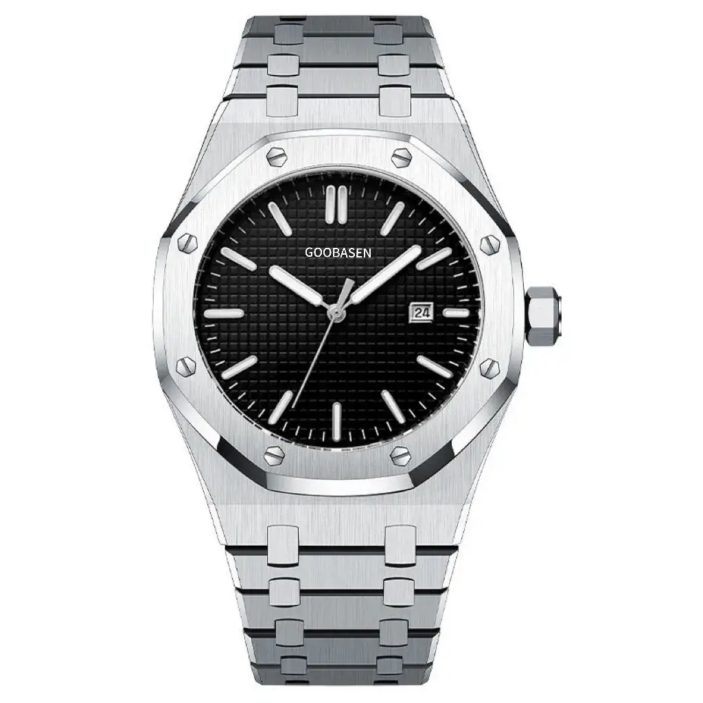 Men's Mechanical Watch with Blue Dial & Waterproof Design - Image 2
