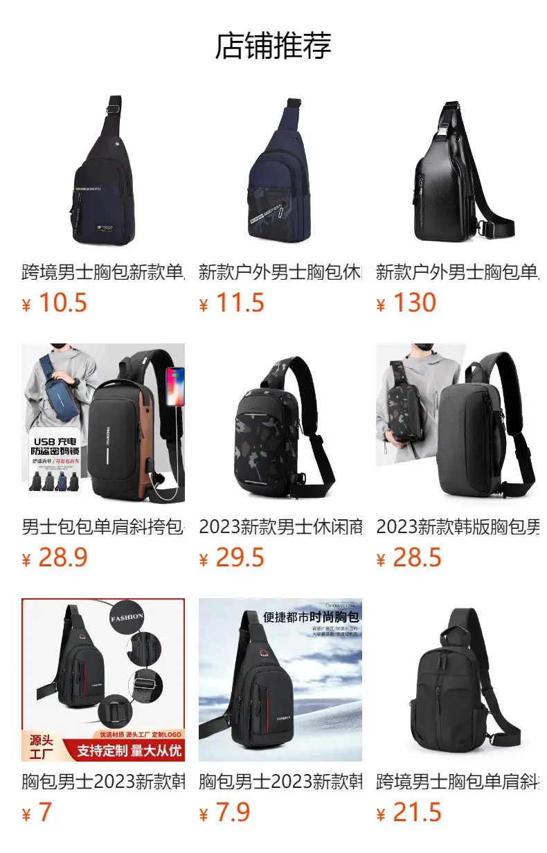 Brown PU Crossbody Bag for Men Casual Travel — feature 1