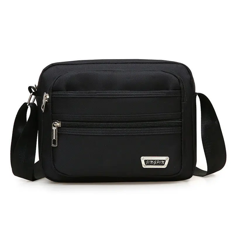 Men's Canvas Crossbody Shoulder Bag Brown