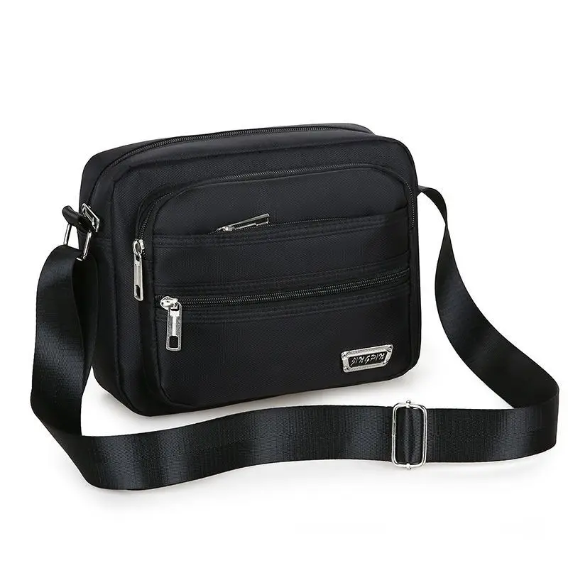 Men's Canvas Crossbody Shoulder Bag Brown — feature 22