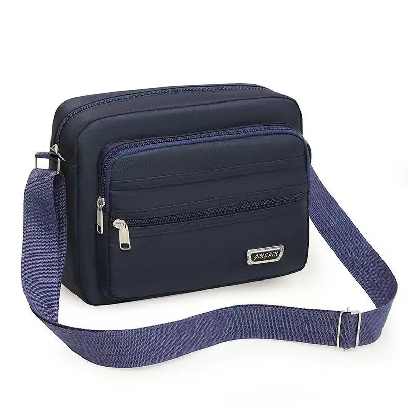 Men's Canvas Crossbody Shoulder Bag Brown
