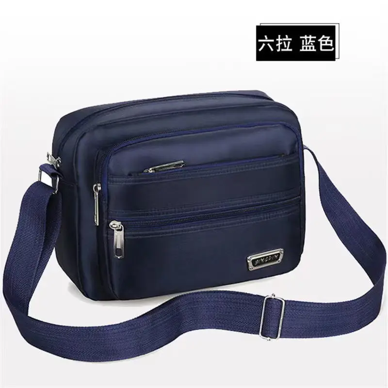 Men's Canvas Crossbody Shoulder Bag Brown