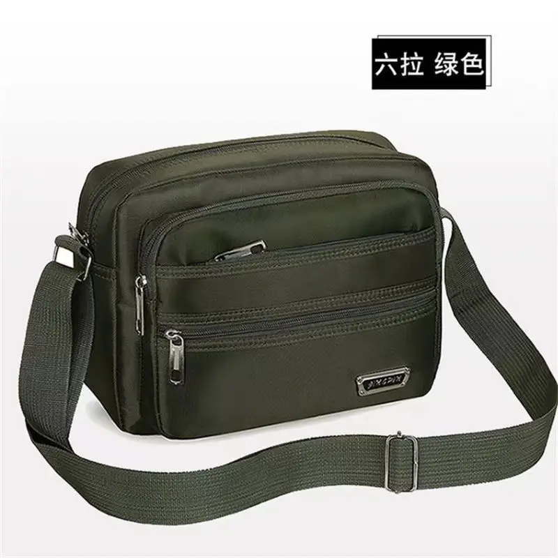 Men's Canvas Crossbody Shoulder Bag Brown