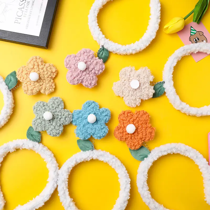 Plush Crab Ears Headband with Wool Laminated Design — feature 6