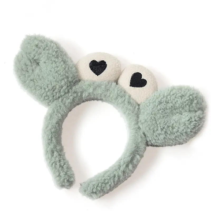 Plush Crab Ears Headband with Wool Laminated Design - Image 10