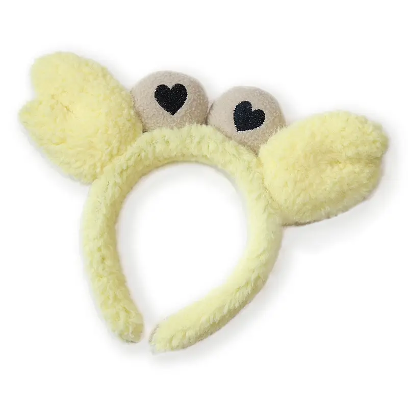 Plush Crab Ears Headband with Wool Laminated Design - Image 11