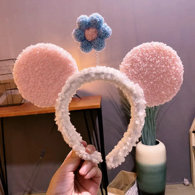 Plush Crab Ears Headband with Wool Laminated Design - Image 2