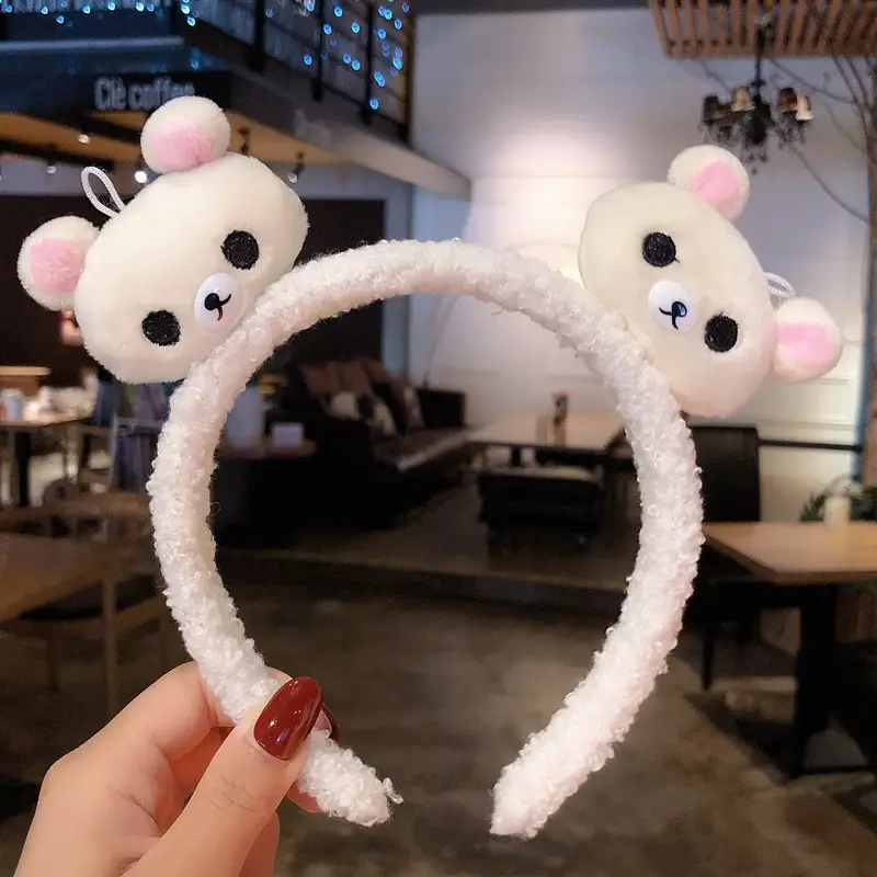 Plush Crab Ears Headband with Wool Laminated Design - Image 31