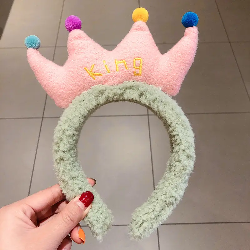 Plush Crab Ears Headband with Wool Laminated Design - Image 42