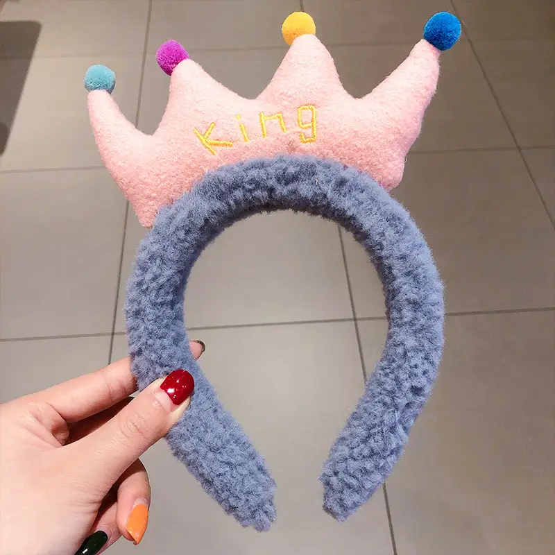 Plush Crab Ears Headband with Wool Laminated Design - Image 43