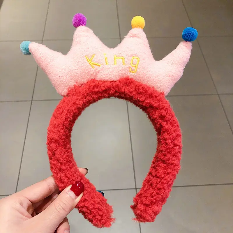 Plush Crab Ears Headband with Wool Laminated Design - Image 44